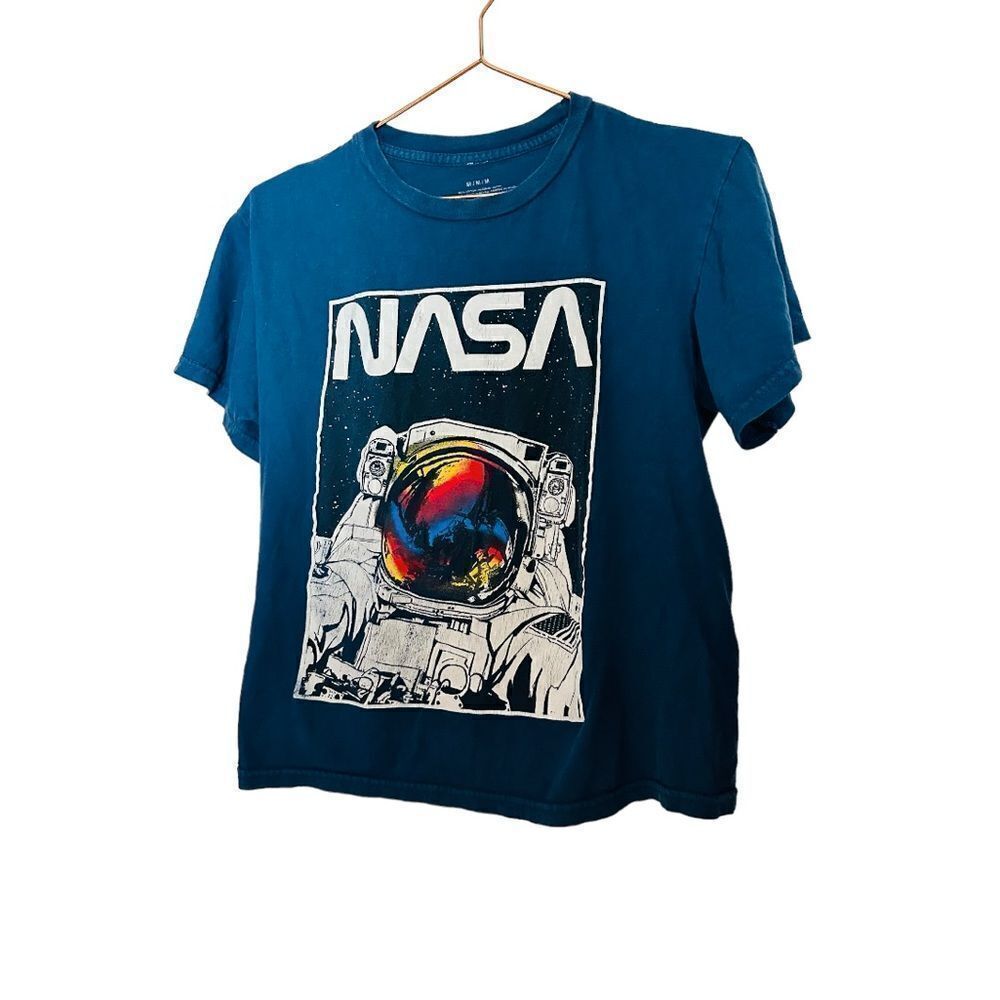 EUC Vintage Style NASA Blue T Shirt Medium